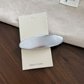Minimalist Solid Color Oval Snap Hair Clip 8AS6HCP399L