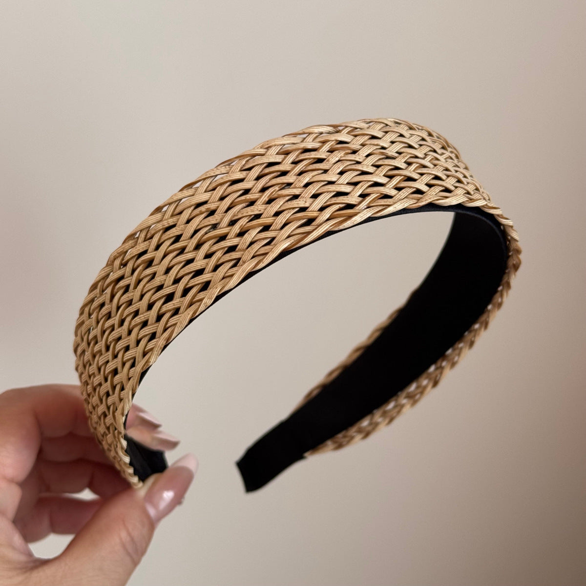 Stylish Hand Woven Hollow Out Wide Headband MK2SPM6W6HBD02