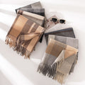 Vintage Plaid Wool Scarf - DippedShop Wholesale - #4515