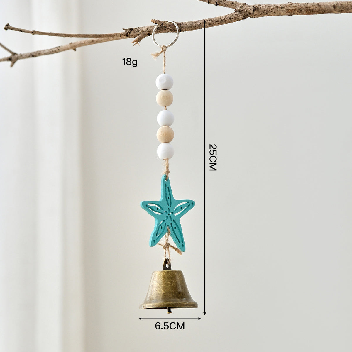 Starfish Wind Chime Ornament - DippedShop Wholesale - #6099