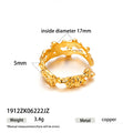 Vintage Cubic Zirconia Gold Pl - DippedShop Wholesale - #1875