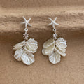 Starfish Shell Dangle Earrings - DippedShop Wholesale - #9987