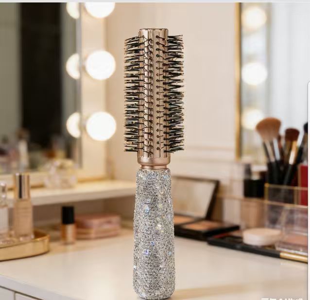 Rhinestone Portable Anti-Static Cushion Hair Brush 6C5CB161