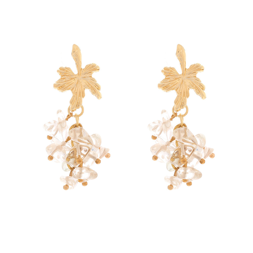 Boho Tassel Stone Earrings - DippedShop Wholesale - #1699