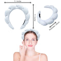 Solid Color Cloud Padded Sponge Spa Hairband 6W6HBD269