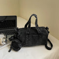 Casual Denim Solid Color Underarm Shoulder Bag 6W10BBG2366