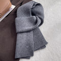 Solid Color Wool Blend Warm Knit Scarf 6W6NSC69