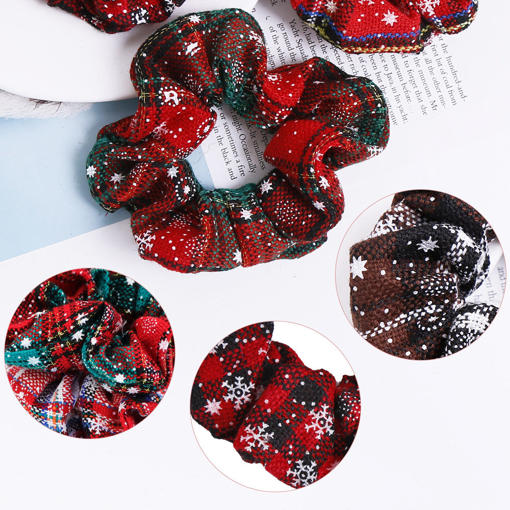 Christmas Snowflake Elastic Knit Hair Tie DP25G606