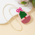Fresh Handmade Beaded Christmas Tree Pendant Keychain 6W10BBC780