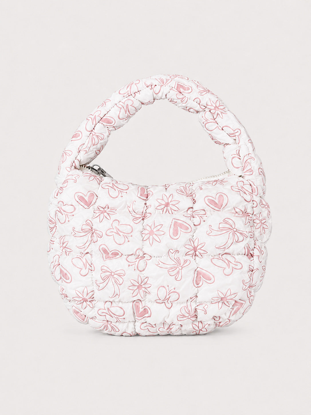 Floral Padded Ruched Mini Bag - DippedShop Wholesale - #8723