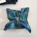 Vintage Oil-Painting Smudge Square Hair Scrunchies MK2BW6W6HSR87