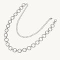 Trendy Round Circle Metal Geom - DippedShop Wholesale - #8371