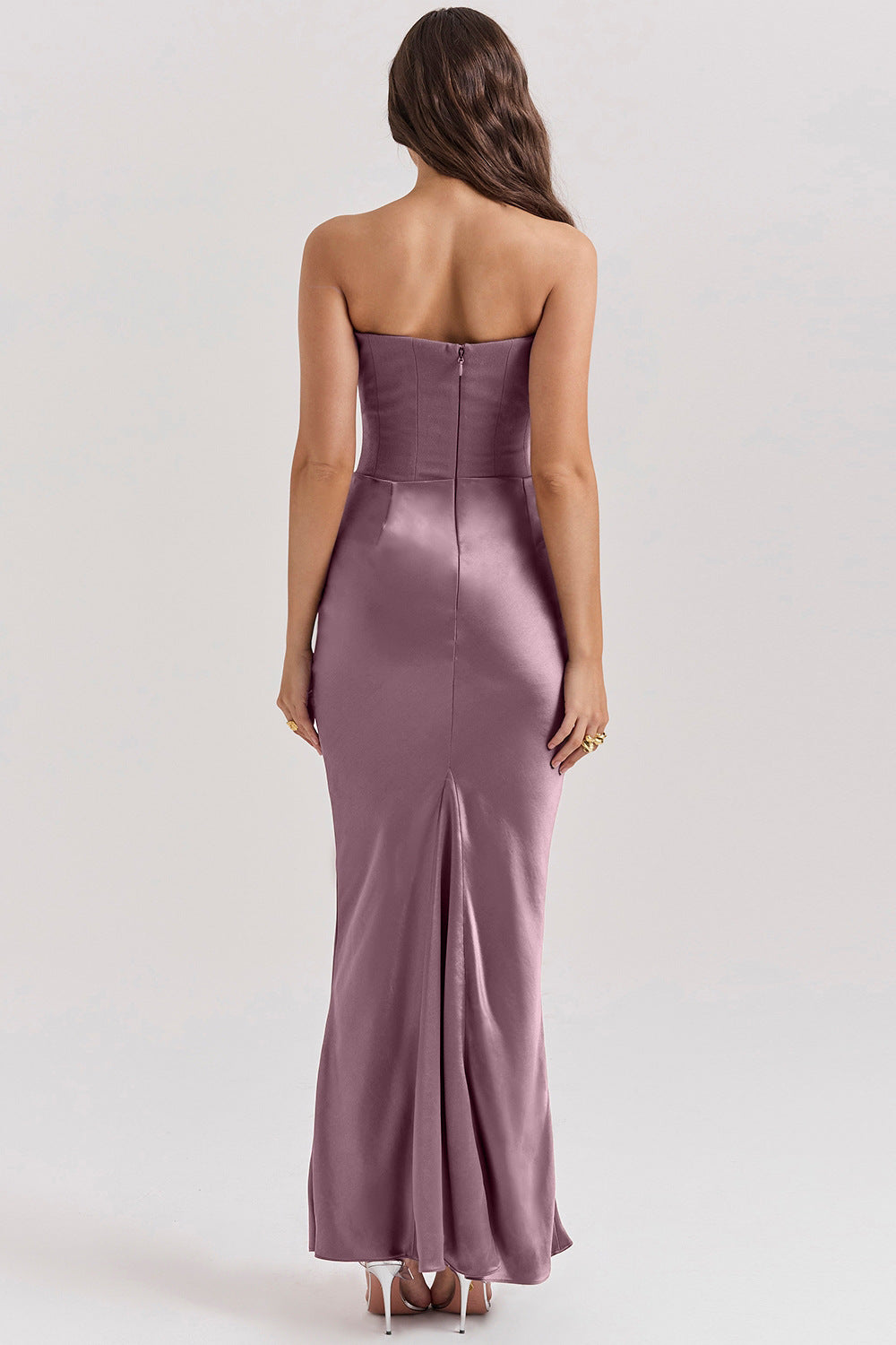 Sexy Strapless Fishtail Maxi Dress - DippedShop Wholesale - #4835