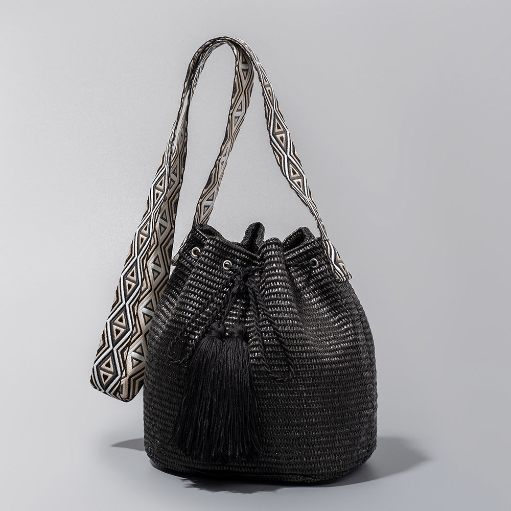 Minimalist Handwoven Bucket Bag - DippedShop Wholesale - #9795