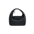Casual Solid Color Woven Dumpling Handbag 6W10BBG1391