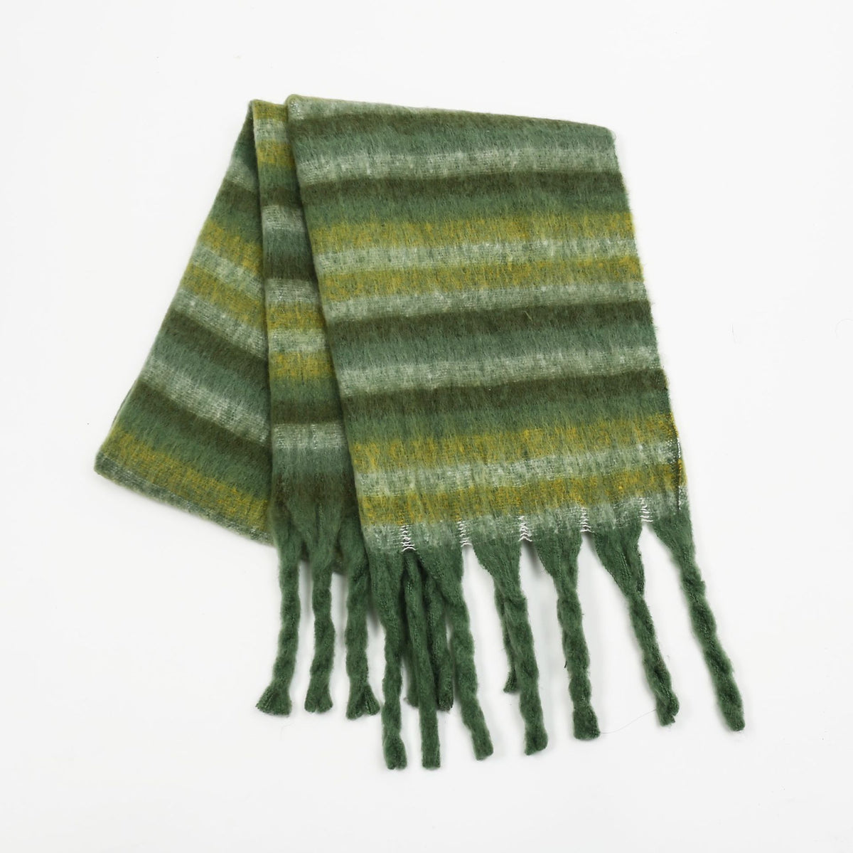 Plush Color Block Scarf - DippedShop Wholesale - #9603