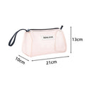 Simple Solid Color Beach Mesh Storage Bag 8BW6BOB83T