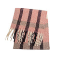 Faux Mohair Plaid Scarf - DippedShop Wholesale - #5779
