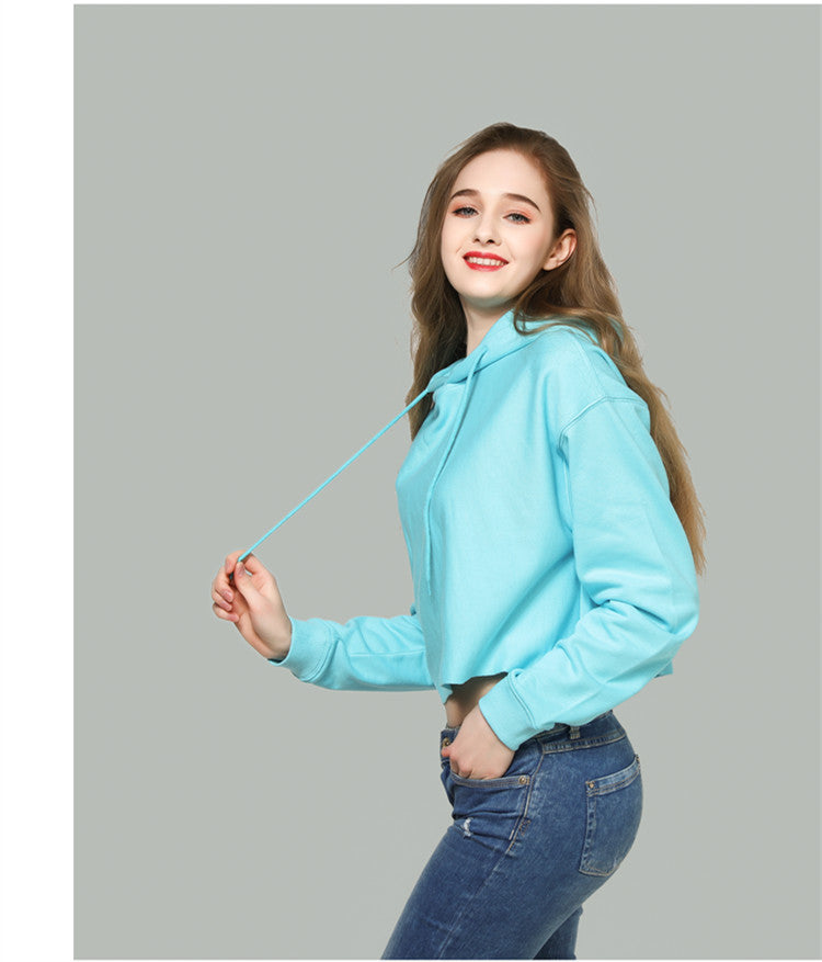 Loose Hooded Short Hoodie - DippedShop Wholesale - #7139