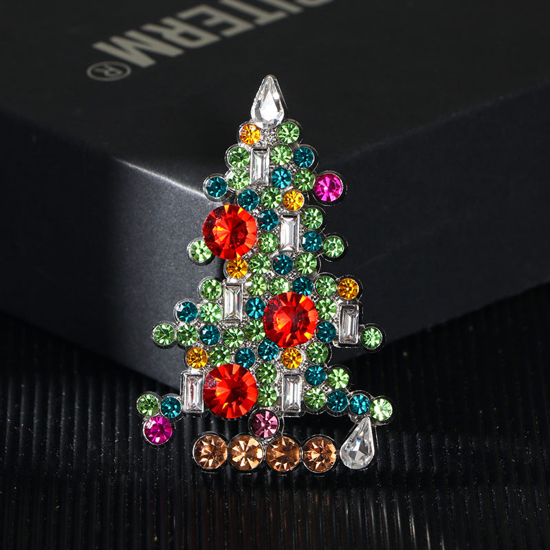 Fashion Rhinestone Christmas Tree Brooch DP25G622