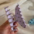 Stylish Polka Dots Large Acetate Hair Claw 8AS6HCP296L