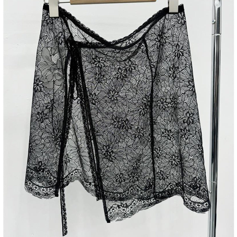 Floral Lace Wrap Skirt - DippedShop Wholesale - #0899