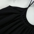 String Shoulder Split Dress - DippedShop Wholesale - #4179