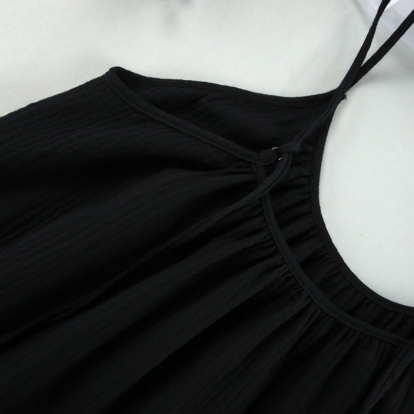 String Shoulder Split Dress - DippedShop Wholesale - #4179
