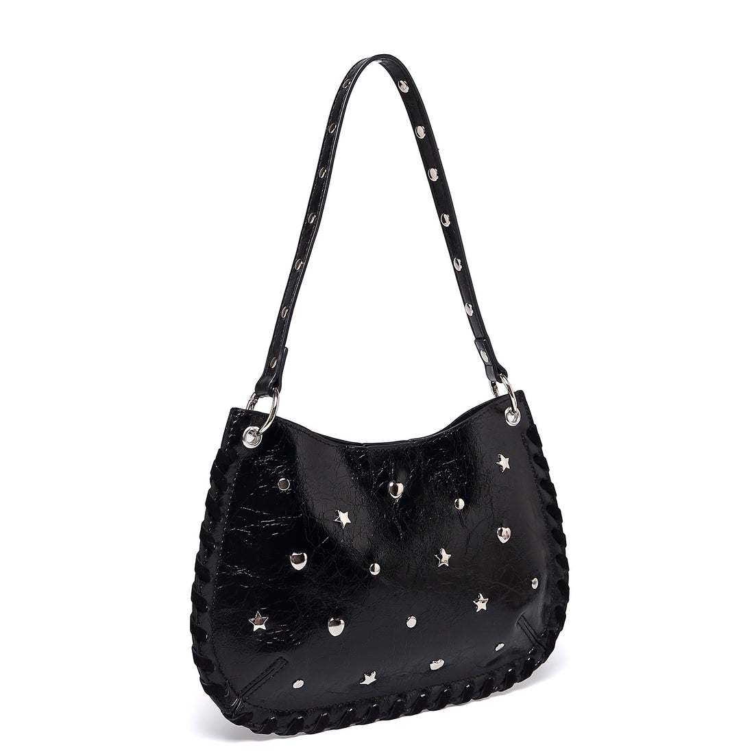 Punk Studded Handmade Chain Crosssbody Bag DP25F703