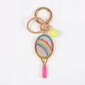 Creative Tennis Racket Pendant Keychain Bag Charm 6W10BBC345