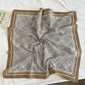 Vintage Striped Polka Dots Print Silk Scarf MK2BLW6W6NSI75