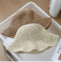 Trendy Wide Brim Woven Straw S - DippedShop Wholesale - #9443