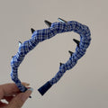 Vintage Plaid Print Weave Non-slip Headband 6W6HBD404