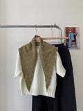 Trendy Plaid Distressed Denim Triangle Scarf MK2BW6W6NSI09
