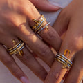 Multi-Layer Rhinestone Stackable Ring - DippedShop Wholesale - #1059