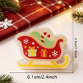 Cute Cartoon Print Snowman Christmas Hair Claw 6W6HCP1616