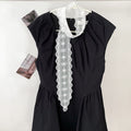 Elegant Floral Embroidered Lace Skinny Scarf MK2BW6W6NSI02