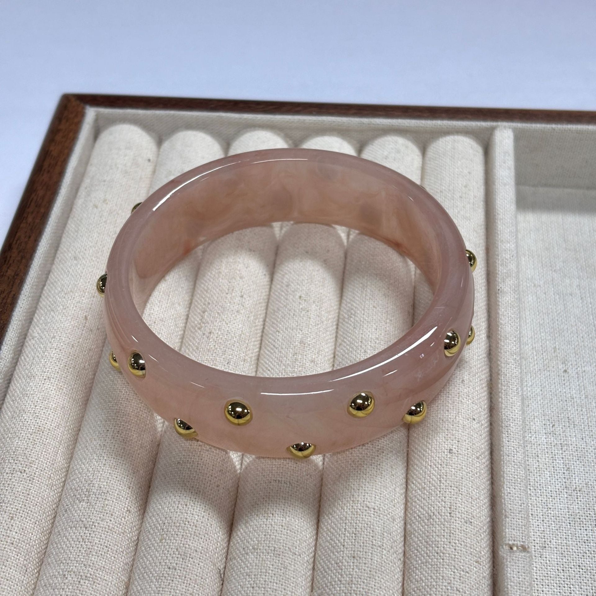 Punk Style Round Rivet Wide Ba - DippedShop Wholesale - #5171