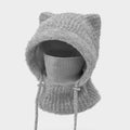 Cat Ear Knit Balaclava - DippedShop Wholesale - #0899