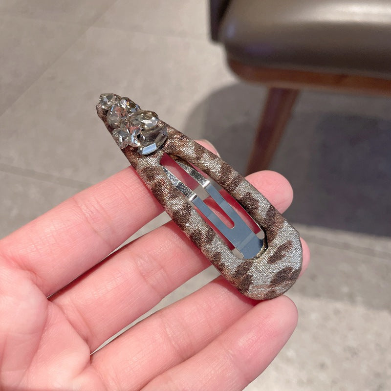 Vintage Leopard Rhinestone Hair Clip 6W6HPN107