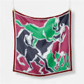 Abstract Silk Square Scarf - DippedShop Wholesale - #5875