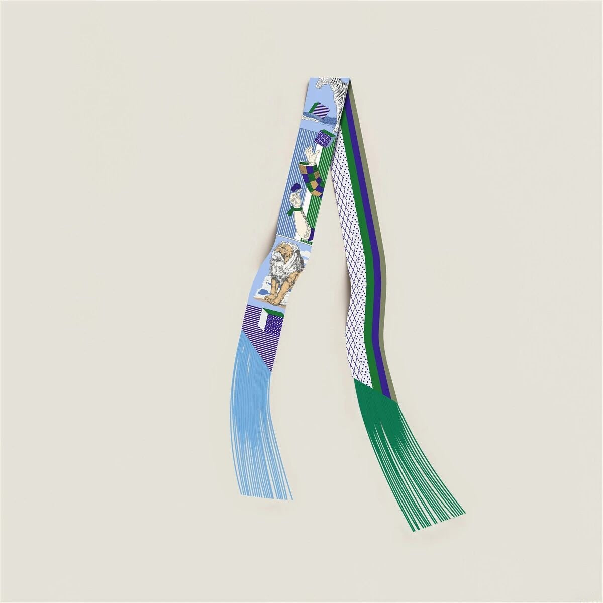 Floral Tassel Silk Scarf - DippedShop Wholesale - #5763
