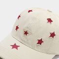 Cute Star Embroidery Versatlie Baseball Cap 8BK6HAT190L