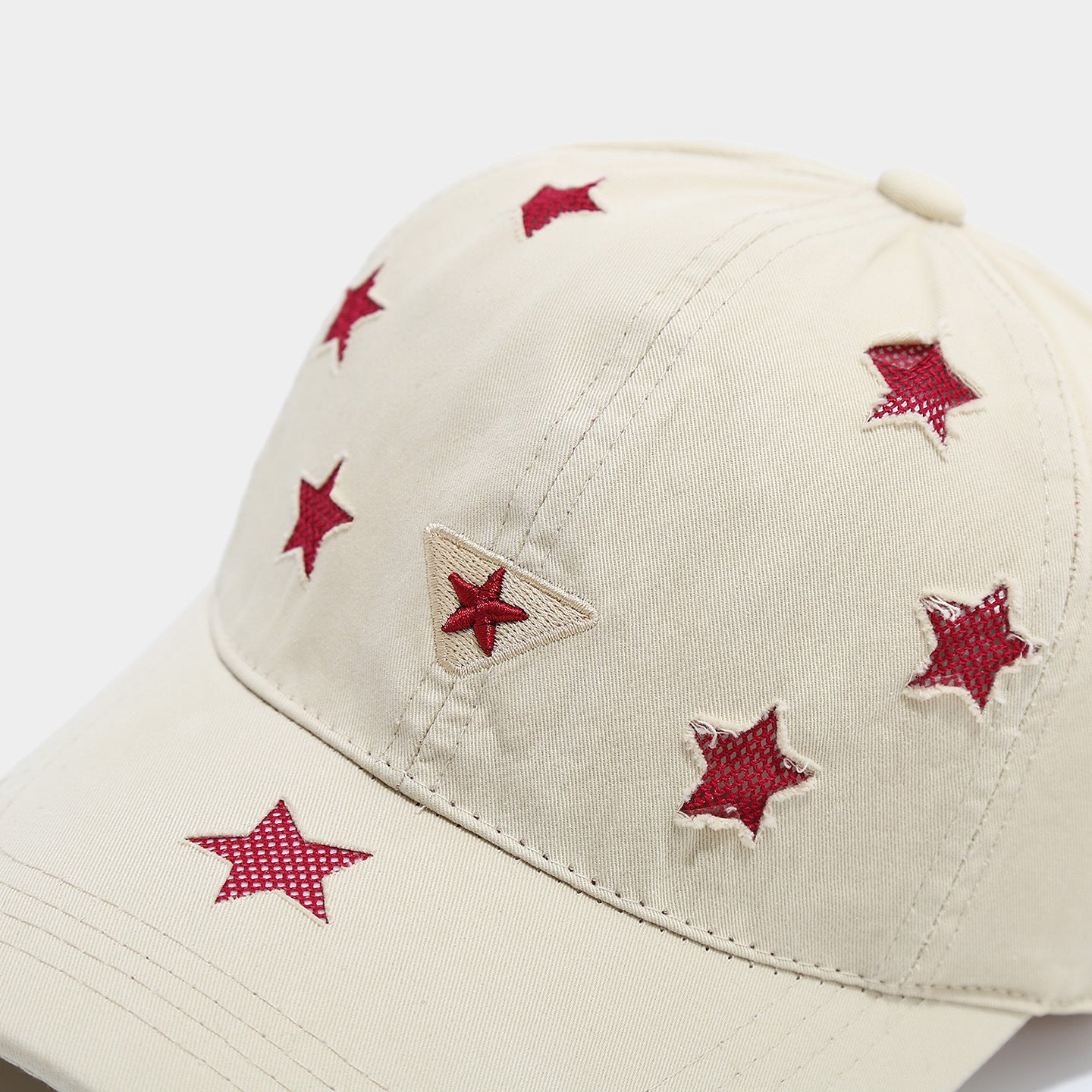 Cute Star Embroidery Versatlie Baseball Cap 8BK6HAT190L