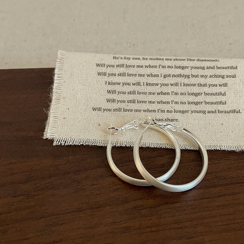 Large Circle Hoop Earrings - DippedShop Wholesale - #1411