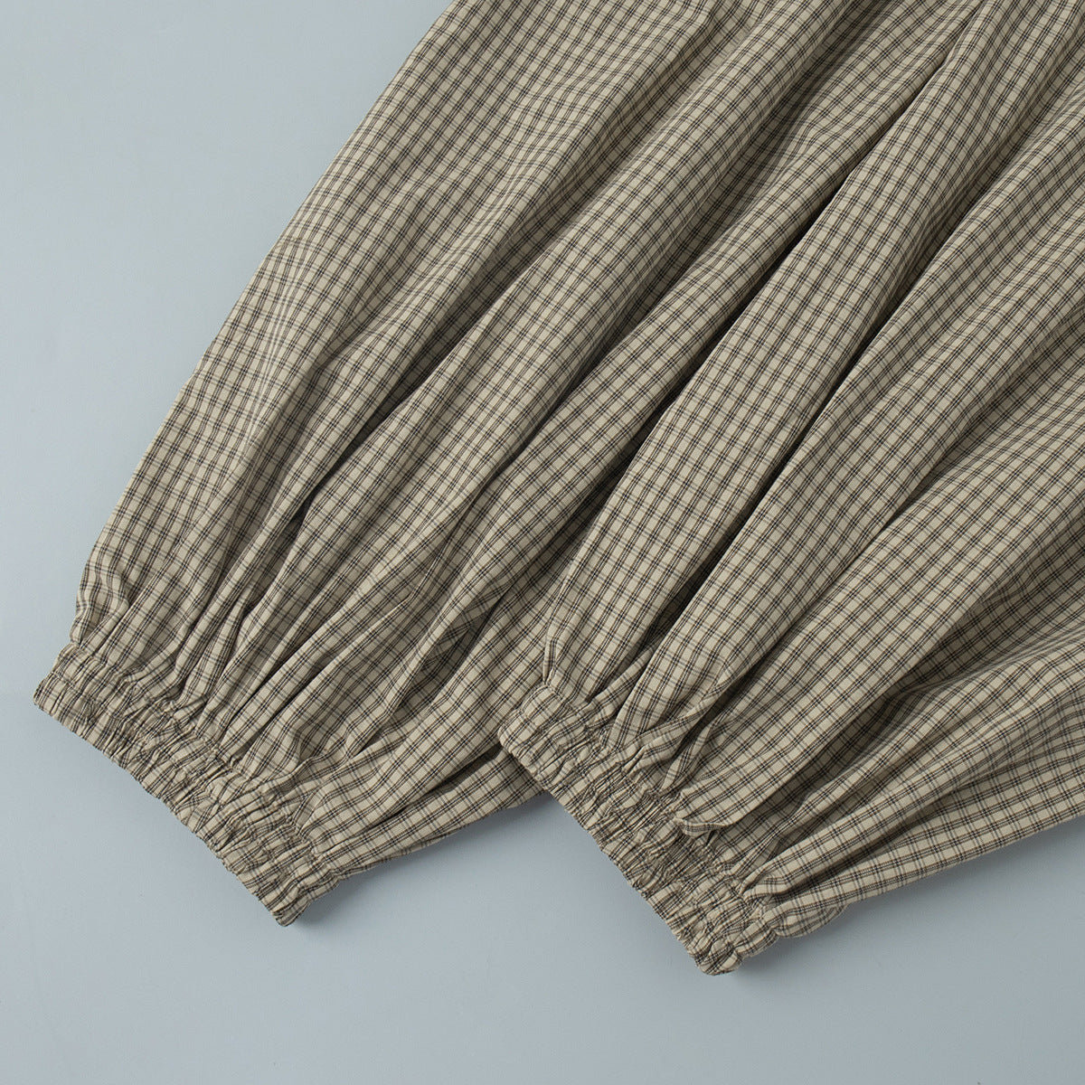 Retro Plaid Lantern Pants - DippedShop Wholesale - #0899