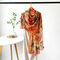 Floral Burnout Shawl - DippedShop Wholesale - #4163