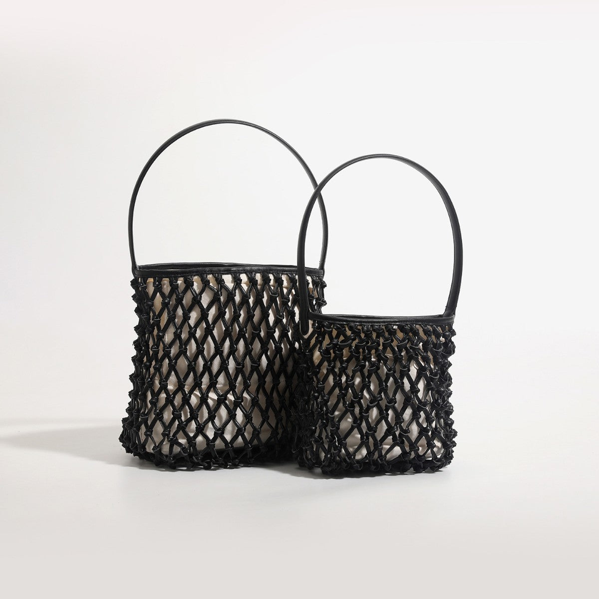Mini Hand-Woven Solid Color Handbag 8CW6BBG503T