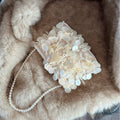 Luxury Handmade Shell Pearl Chain Square Evening Bag 8BW6BBG440