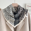 Stylish Letters Print Square Silk Scarf 6W6NSI199